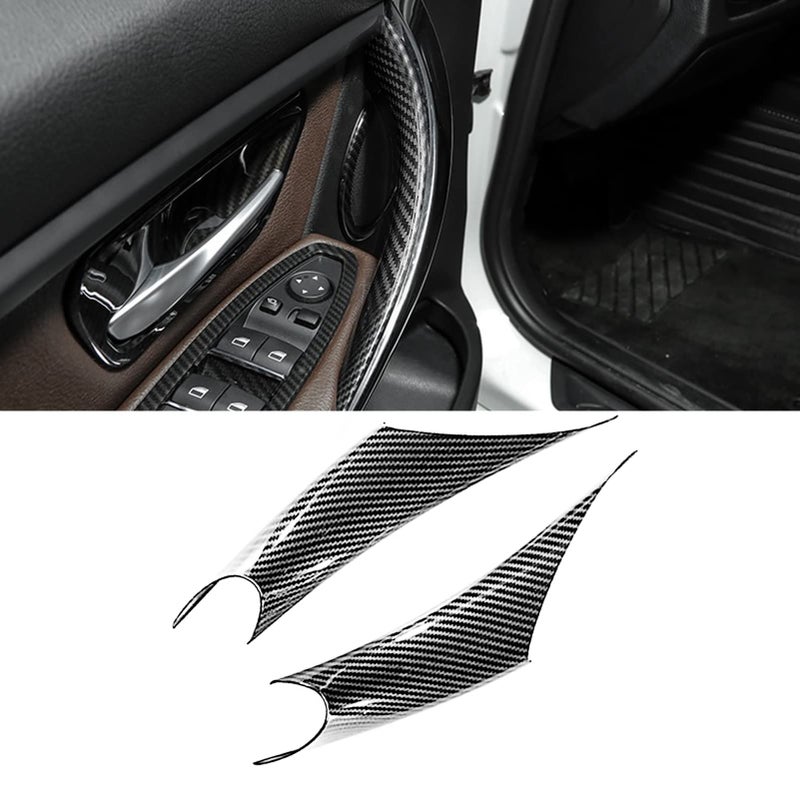 TTCR-II Compatible with BMW 3 Series F30 Door Handle Covers 4 Series, 2 Pcs Door Handle Wraps Fit BMW 328i 330i 335i F30/F31 2012-2018 and BMW 428i Door Handle 435i F32 2014-2017 (Not Real Carbon) - Image 1